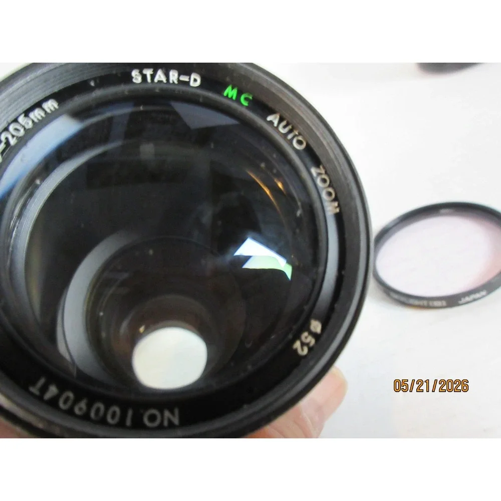 Vintage Camera Lens Lot Tokina Sakar Star-D Zykkor 80-200mm 80-205mm Pentax K MD